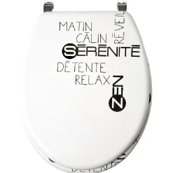 Gifi Equipement Wc^Abattant WC design zen