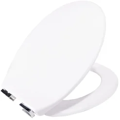 Gifi Equipement Wc^Abattant WC duroplast blanc avec frein de chute déclipsable réglable