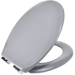 Gifi Equipement Wc^Abattant WC duroplast gris avec frein de chute déclipsable réglable