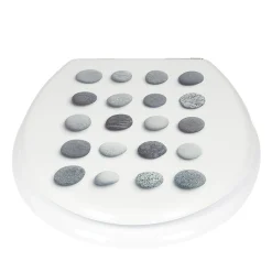 Gifi Equipement Wc^Abattant WC motif galets