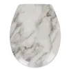 Gifi Equipement Wc^Abattant WC plastique duroplast style marbre frein de chute