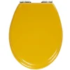 Gifi Equipement Wc^Abattant WC plastique uni jaune moutarde frein de chute