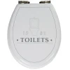 Gifi Equipement Wc^Abattant WC 1981 TOILETS plastique blanc frein de chute