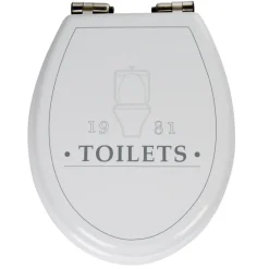 Gifi Equipement Wc^Abattant WC 1981 TOILETS plastique blanc frein de chute
