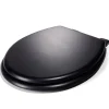 Gifi Equipement Wc^Abattant WC universel en bois noir