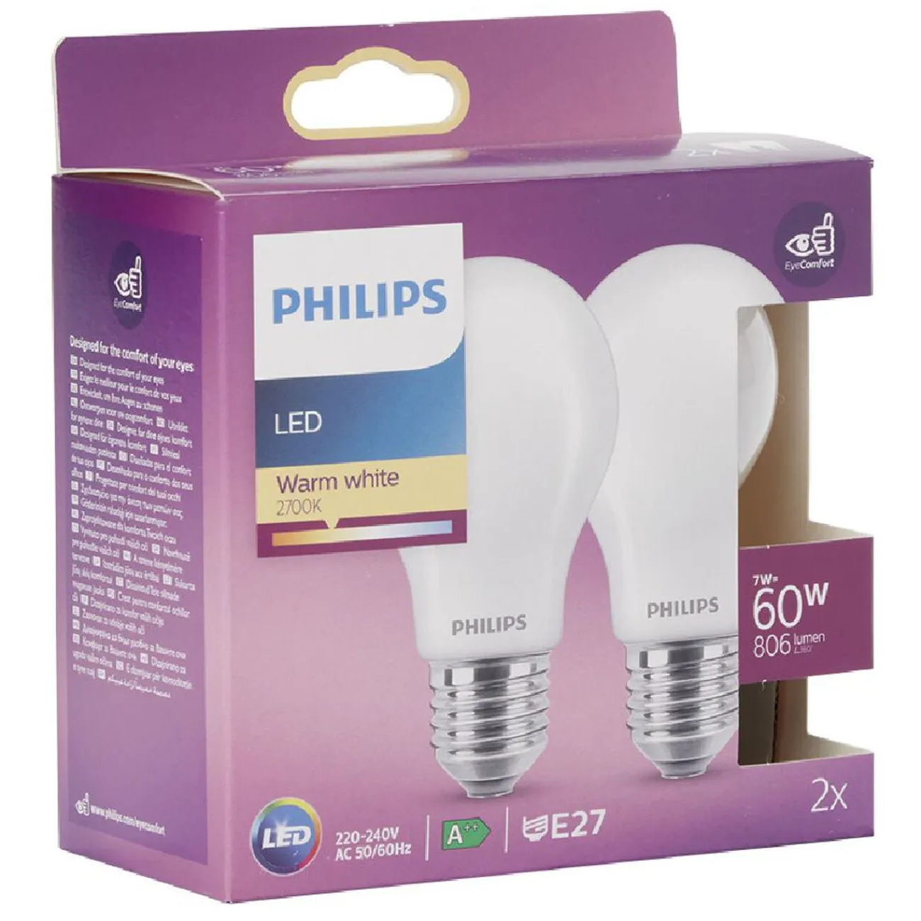 Gifi Ampoule^Ampoule LED A60 E27 60W x2