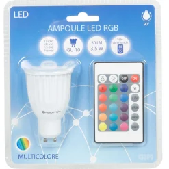 Gifi Ampoule^Ampoule LED GU10 couleurs changeantes