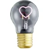 Gifi Ampoule^Ampoule USB rechargeable filament LED coeur rose Ø7xH12cm