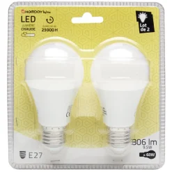 Gifi Ampoule^AMPOULE X2 LED SPHERIQUE