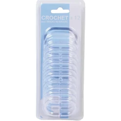 Gifi Equipement Douche^Anneau de douche transparent ovale x12