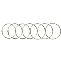 Gifi Equipement Douche^Anneau rideau de douche rond en métal x12