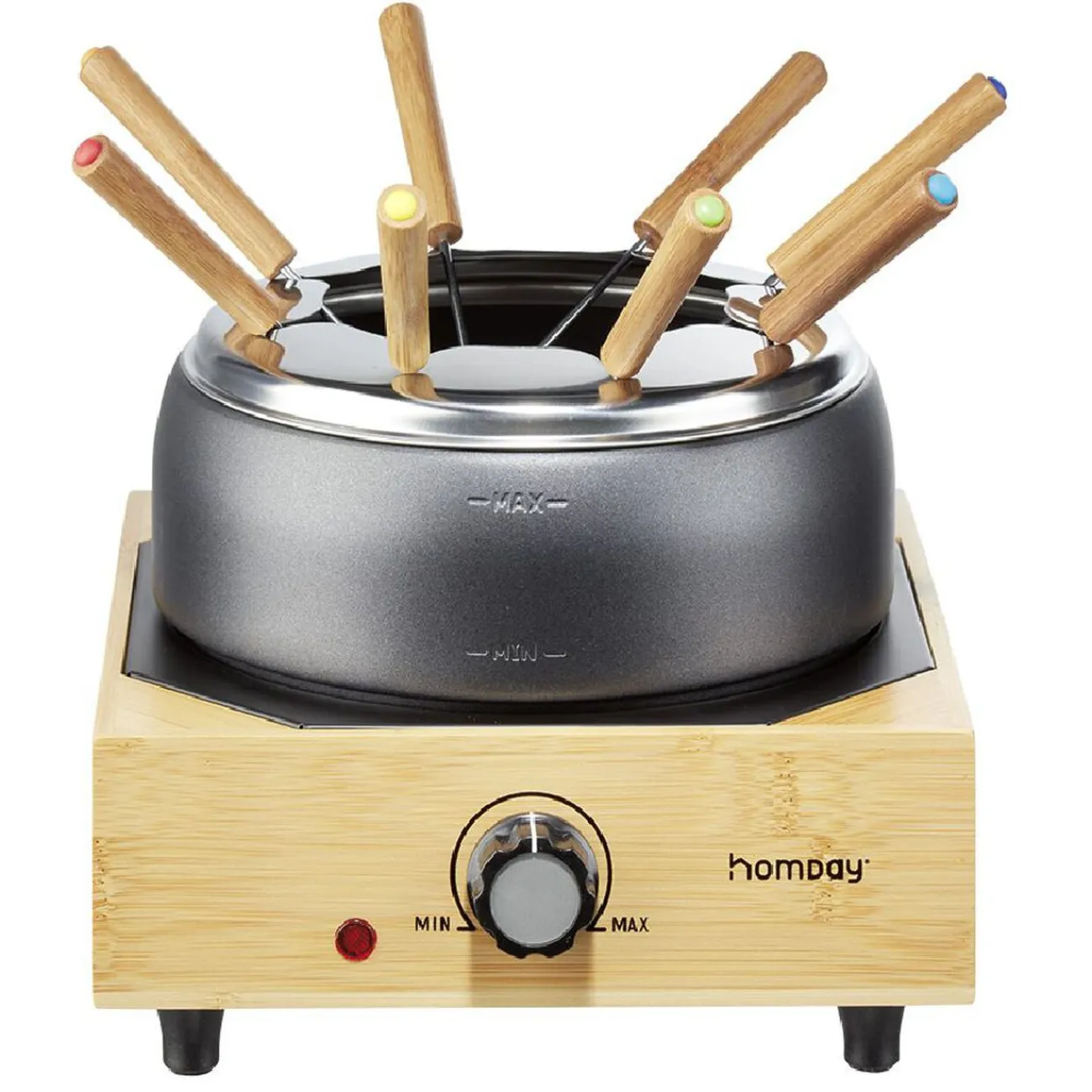 Online Gifi Appareil à fondue sur socle en bambou 800W
