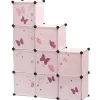 Gifi Rangement|Armoire dressing escalier pour enfant design papillon