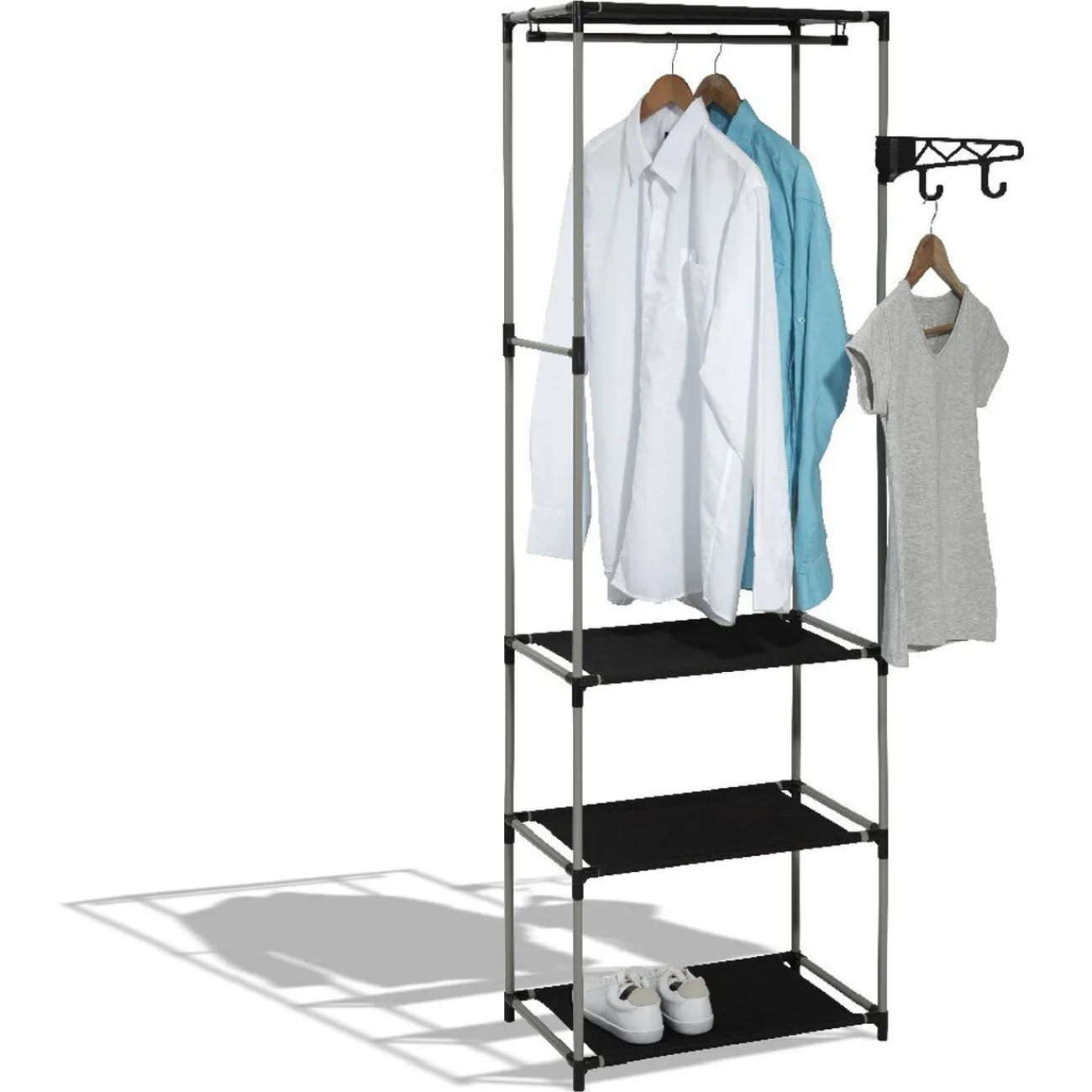 Gifi Rangement|Armoire dressing gris et noir