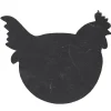 Clearance Gifi Assiette ardoise poule petit modèle