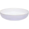 Sale Gifi Assiette creuse en faïence blanc avec liseré crème