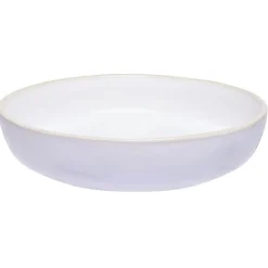 Sale Gifi Assiette creuse en faïence blanc avec liseré crème