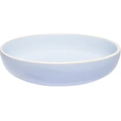 Clearance Gifi Assiette creuse en faïence bleu turquoise avec liseré crème