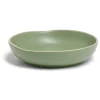 Clearance Gifi Assiette creuse en faïence vert Ø20xH4cm