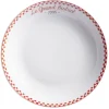 Sale Gifi Assiette creuse Le grand bistrot contour damier rouge blanc