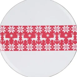 Sale Gifi Assiette de présentation rouge blanche
