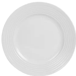 Sale Gifi Assiette à dessert blanche bordure à rainures