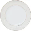 Best Gifi Assiette à dessert blanche motifs dorés