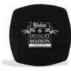 Clearance Gifi Assiette à dessert carrée noire design dessert maison