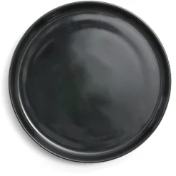 Sale Gifi Assiette à dessert Oslo en grès noir Ø20cm