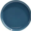Sale Gifi Assiette à dessert Oslo porcelaine bleu uni