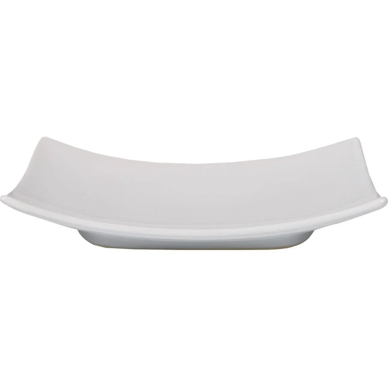 Sale Gifi Assiette à dessert rectangulaire blanche incurvée