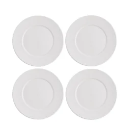 Sale Gifi Assiette à dessert ronde embossée blanche x4