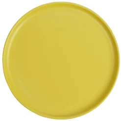 Clearance Gifi Assiette à dessert ronde Nordic porcelaine jaune
