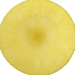 Sale Gifi Assiette à dessert verte verre strié