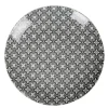Clearance Gifi Assiette grise avec motif fleur blanche Dolce Vita