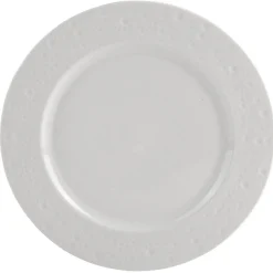 Best Gifi Assiette plate blanc effet martelé x4