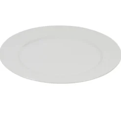 Sale Gifi Assiette plate blanche ronde aile damassée