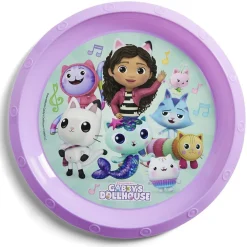 Clearance Gifi Assiette plate enfant Gabby et la Maison Magique plastique Ø21cm