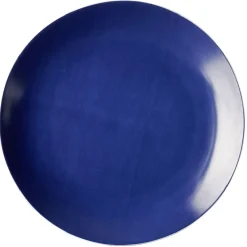 Clearance Gifi Assiette plate en porcelaine décor bleu Ø 27 cm