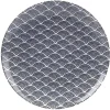 Sale Gifi Assiette plate en porcelaine décor vague japonaise