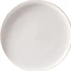 Sale Gifi Assiette plate faïence gris avec liseré crème