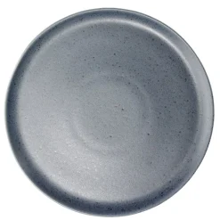 Clearance Gifi Assiette plate Julie en grès bleu Ø27cm