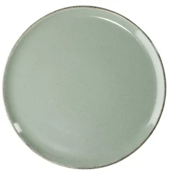 Best Gifi Assiette plate Lisbonne en grès vert Ø27cm