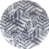 Sale Gifi Assiette plate motif feuillage bleu et blanc