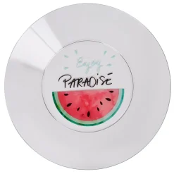 Sale Gifi Assiette plate plastique pastèque envoy paradise