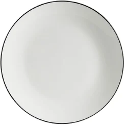 Clearance Gifi Assiette plate porcelaine blanc Ø26,5cm
