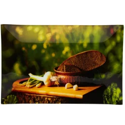 Clearance Gifi Assiette plate rectangulaire design ail et pain
