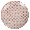 Sale Gifi Assiette plate ronde campagne motif carreau de ciment rouge et gris