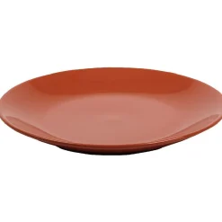 Clearance Gifi Assiette plate ronde corail unie