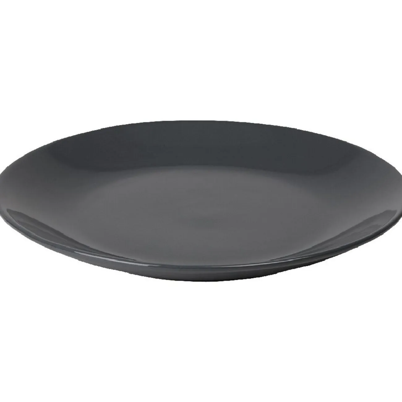 Sale Gifi Assiette plate ronde grise unie